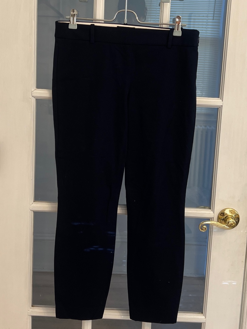 J. CREW Women's Navy Blue Minnie Pants in Stretch Twill Size 4